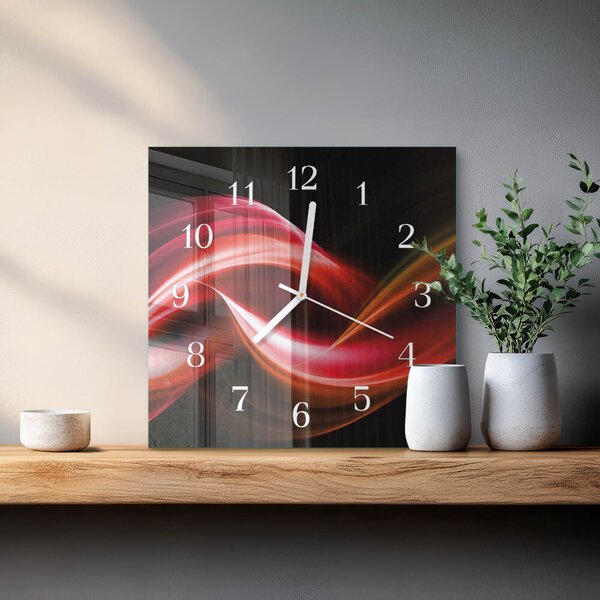 Skleněné hodiny Abstraktní čáry zskb-30x30-00057950