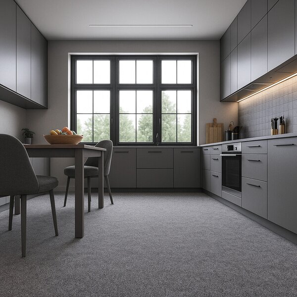 Condor Carpets, Metrážový koberec Extreme 73, zátěžový, na míru, šíře 4m, šedá, ab (mřížka), chodba / předsíň