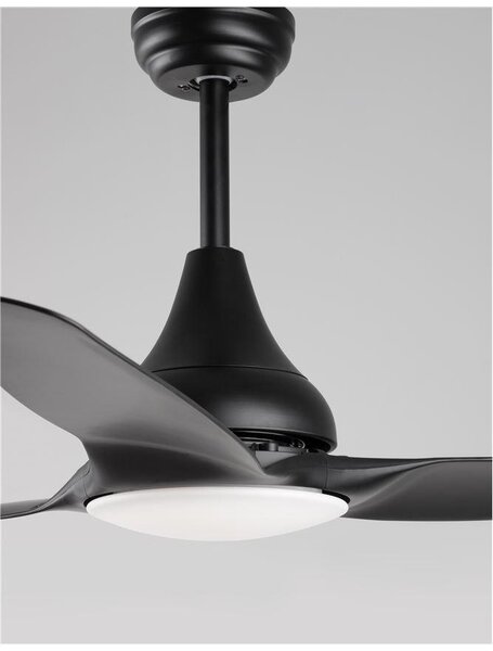 Nova Luce Stropní ventilátor se světlem SAMOA tělo z oceli, 3ABS bílé listy LED 18W 3000K Barva: Bílá
