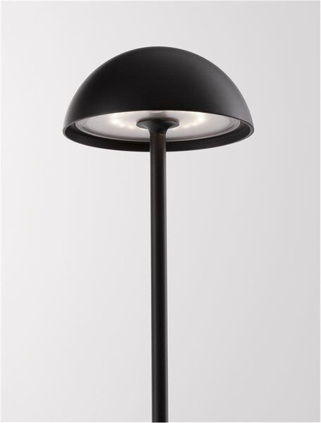 Nova Luce Venkovní stolní lampa ROSE, LED 1W 3000K 5V DC IP54 vypínač na těle / USB kabel Barva: Černá