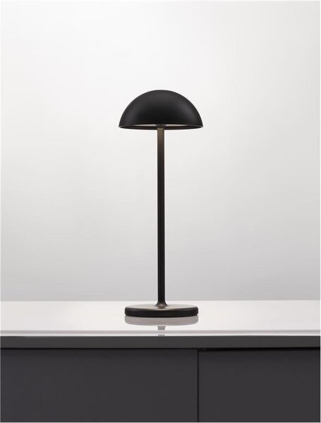 Nova Luce Venkovní stolní lampa ROSE, LED 1W 3000K 5V DC IP54 vypínač na těle / USB kabel Barva: Černá