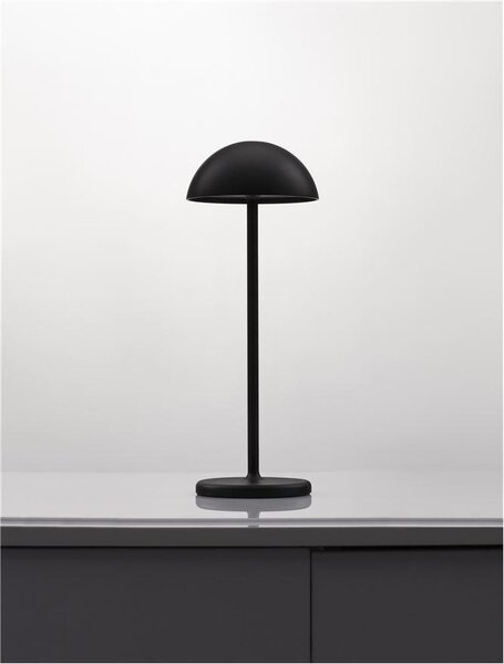 Nova Luce Venkovní stolní lampa ROSE, LED 1W 3000K 5V DC IP54 vypínač na těle / USB kabel Barva: Černá