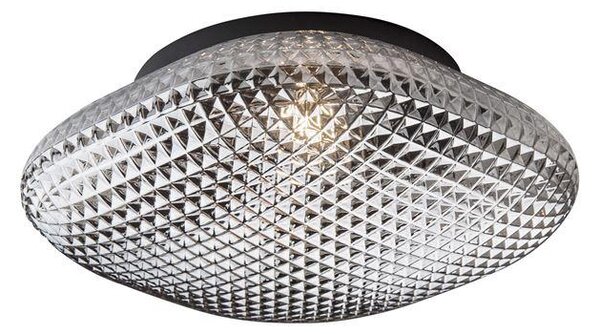 Nova Luce Stropní svítidlo SENS, 25cm, E27 1x12W, IP44 Barva: Kouřové sklo