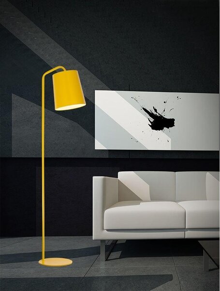 Nova Luce Stojací lampa STABILE, kov, E27 1x12 W Barva: Černá