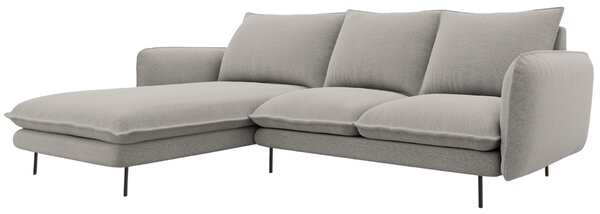 -25 % Dny MOMENTI– Cosmopolitan Design Světle šedá čalouněná rohová pohovka Vienna 225 cm, levá