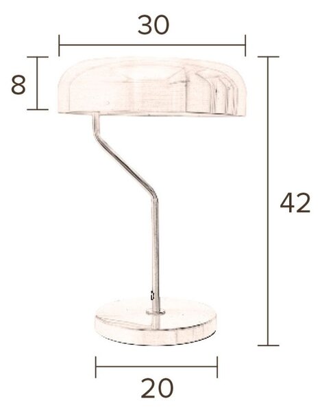 Zlatá stolní lampa DUTCHBONE Eclipse