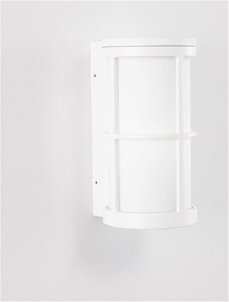 Nova Luce Venkovní nástěnné svítidlo STONE, E27 1x12W IP54 Barva: Bílá