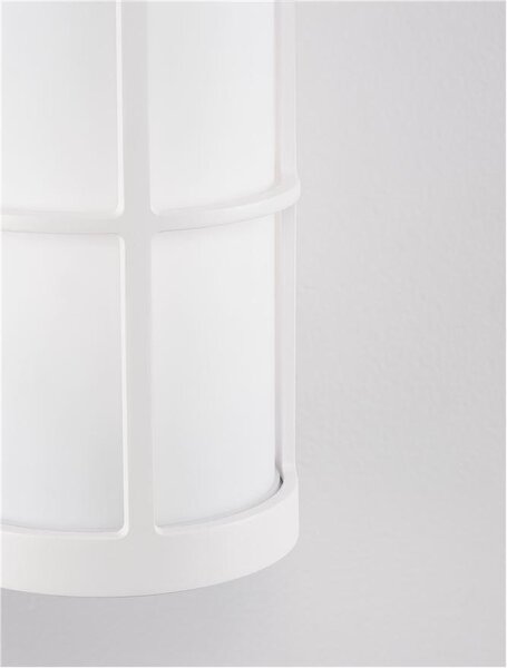 Nova Luce Venkovní nástěnné svítidlo STONE, E27 1x12W IP54 Barva: Bílá
