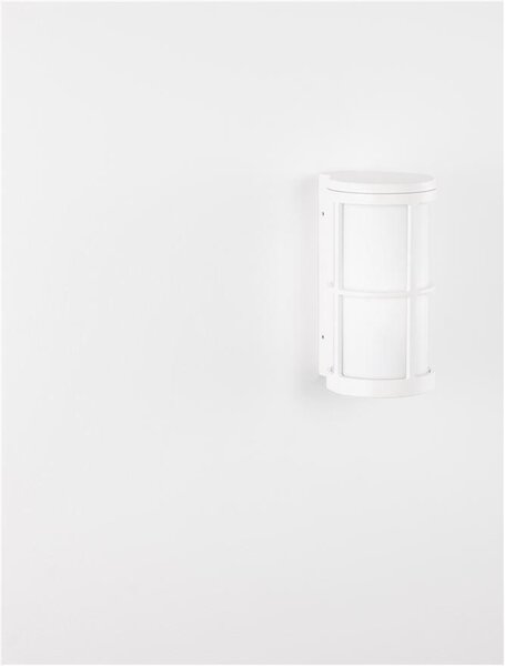 Nova Luce Venkovní nástěnné svítidlo STONE, E27 1x12W IP54 Barva: Bílá