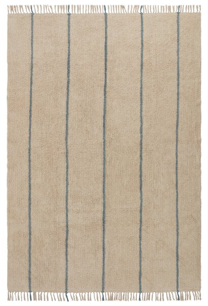 Jotex Hnědo-modrý bavlněný koberec JASMINE 200 x 300 cm