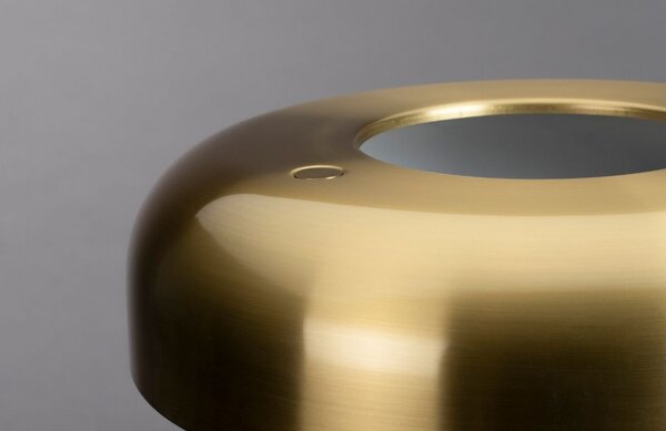 Zlatá stojací lampa DUTCHBONE Eclipse 130 cm