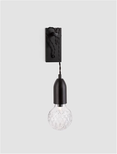 Nova Luce Nástěnné svítidlo VEDA, čiré sklo G9 1x6W Barva: Černá