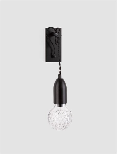 Nova Luce Nástěnné svítidlo VEDA, čiré sklo G9 1x6W Barva: Černá