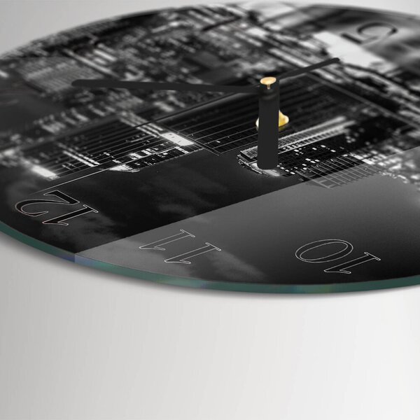Skleněné nástěnné hodiny Horizont zsoc-fi30-00174190