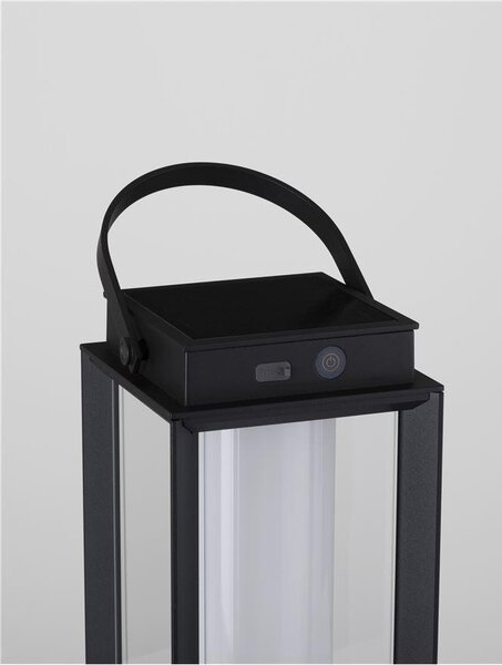 Nova Luce Venkovní stolní lampa VERHAAL, LED 2W 3000K 3,7V, IP54 solární / USB kabel Barva: Bílá