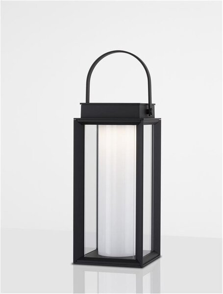 Nova Luce Venkovní stolní lampa VERHAAL, LED 2W 3000K 3,7V, IP54 solární / USB kabel Barva: Bílá