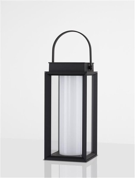 Nova Luce Venkovní stolní lampa VERHAAL, LED 2W 3000K 3,7V, IP54 solární / USB kabel Barva: Bílá