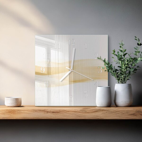Skleněné hodiny Abstraktní vlna zskb-30x30-00080254