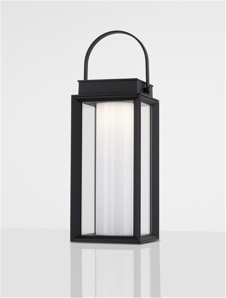 Nova Luce Venkovní stolní lampa VERHAAL, LED 2W 3000K 3,7V, IP54 solární / USB kabel Barva: Bílá