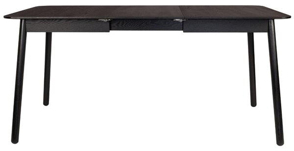 Černý jasanový rozkládací jídelní stůl ZUIVER GLIMPS 120/162x80 cm