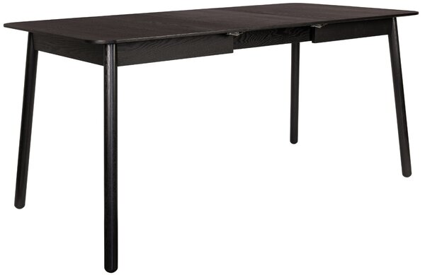 Černý jasanový rozkládací jídelní stůl ZUIVER GLIMPS 120/162x80 cm
