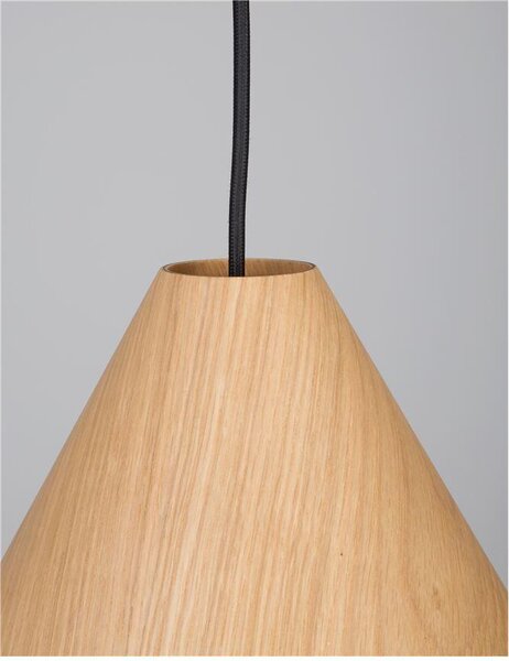 Nova Luce Závěsné svítidlo WERA, 25cm, E27 1x12W Barva: Tmavý ořech