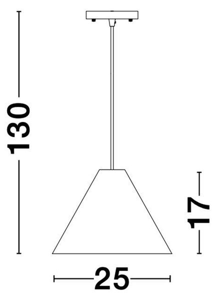 Nova Luce Závěsné svítidlo WERA, 25cm, E27 1x12W Barva: Tmavý ořech
