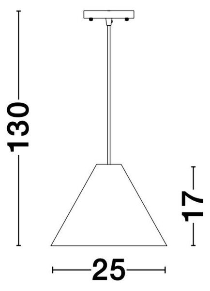 Nova Luce Závěsné svítidlo WERA, 25cm, E27 1x12W Barva: Tmavý ořech