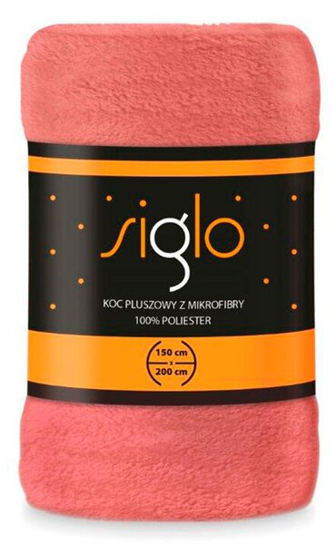 Mikroplyšová deka SIGLO růžová 150 x 200 cm