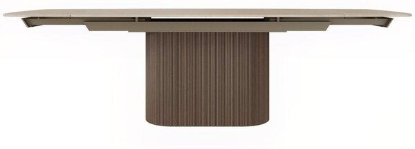 -25 % Dny MOMENTI– Miotto Ořechový rozkládací jídelní stůl Tracino 180/260 x 100 cm s dekorem travertinu