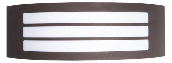 Nova Luce Venkovní nástěnné svítidlo ZENITH, š.30,5cm, E27 1x12W IP44 Barva: Hnědá