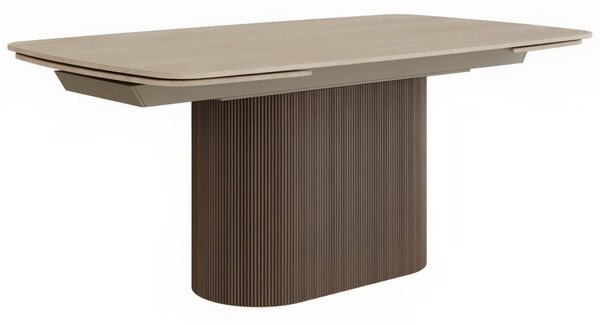 -25 % Dny MOMENTI– Miotto Ořechový rozkládací jídelní stůl Tracino 180/260 x 100 cm s dekorem travertinu