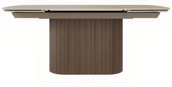 -25 % Dny MOMENTI– Miotto Ořechový rozkládací jídelní stůl Tracino 180/260 x 100 cm s dekorem travertinu