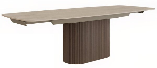 -25 % Dny MOMENTI– Miotto Ořechový rozkládací jídelní stůl Tracino 180/260 x 100 cm s dekorem travertinu
