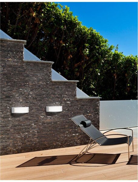 Nova Luce Venkovní nástěnné svítidlo ZENITH, š.30,5cm, E27 1x12W IP44 Barva: Hnědá