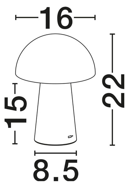 Nova Luce Černá kovová nabíjecí stolní LED lampa Ande