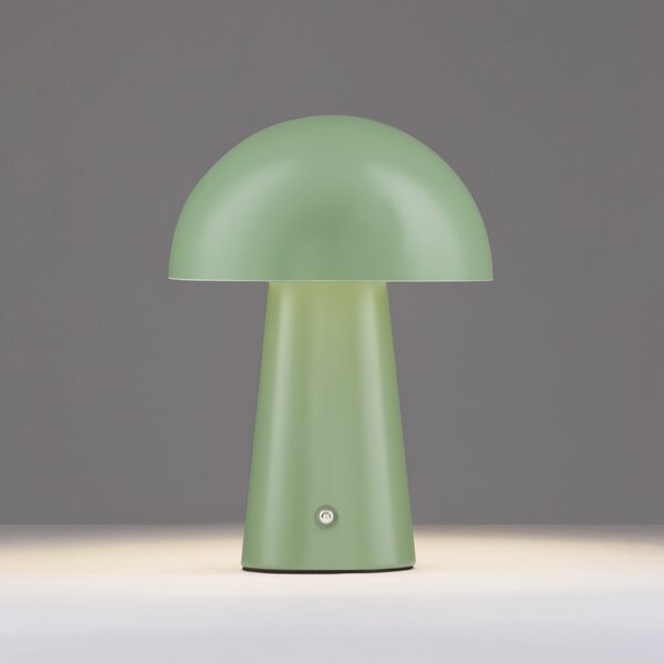 Nova Luce Zelená kovová nabíjecí stolní LED lampa Ande