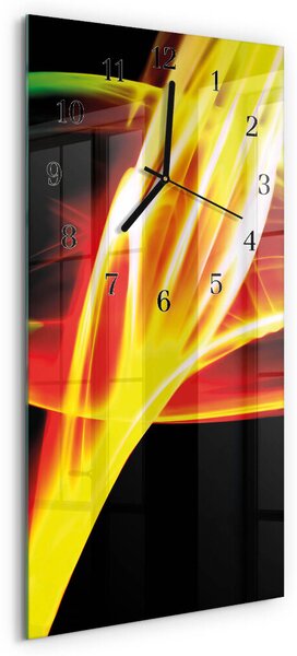 Skleněné hodiny vertikální Abstrakce zsppc-30x60-00170951