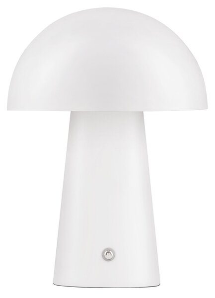 Nova Luce Bílá kovová nabíjecí stolní LED lampa Ande