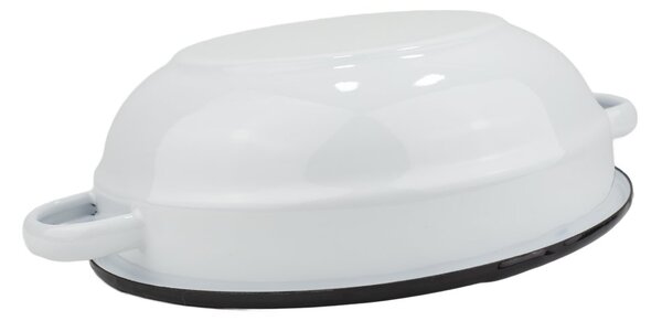 VEF Smaltovaná selská mísa s uchy ø 14 cm bílá - 00000-0000160A