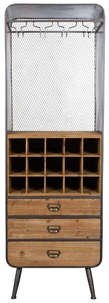 Hnědá vinotéka DUTCHBONE Vino 56 x 37 cm