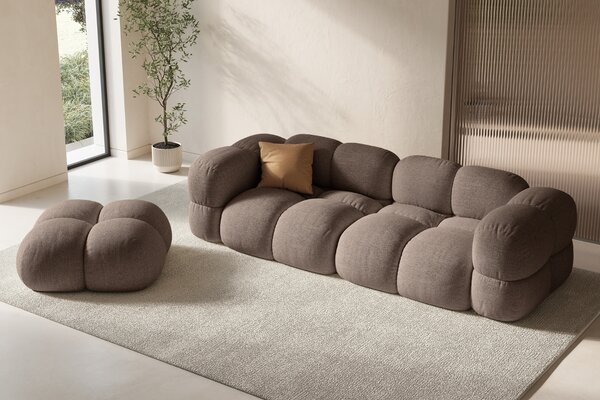 -25 % Dny MOMENTI– Cosmopolitan Design Světle hnědá podnožka Loretto 90 x 90 cm