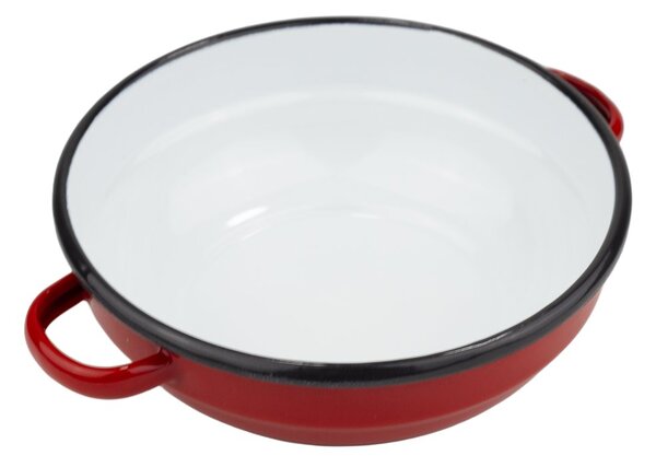 VEF Smaltovaná selská mísa s uchy ø 14 cm bílá - 00000-0000160A