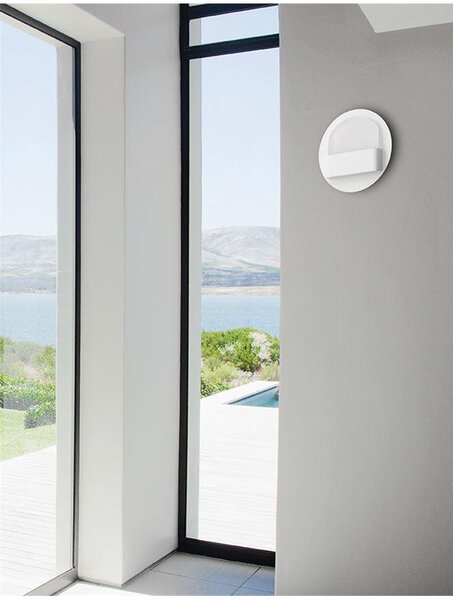 Nova Luce Nástěnné svítidlo POLSO matný bílá hliník LED 6W 3000K