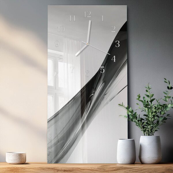 Skleněné hodiny vertikální Vzor zsppb-30x60-00091901