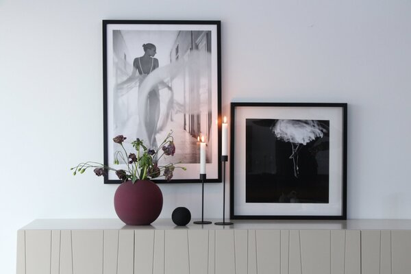 COOEE Design Svícen Candlestick Black - 29 cm CED305