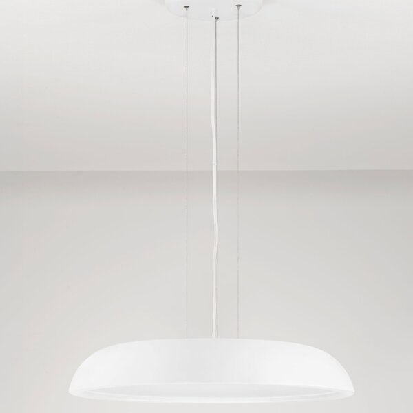 Nova Luce Bílé kovové závěsné LED světlo Felicia 60 cm