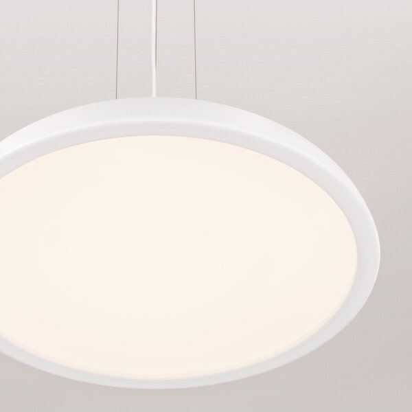 Nova Luce Bílé kovové závěsné LED světlo Felicia 60 cm