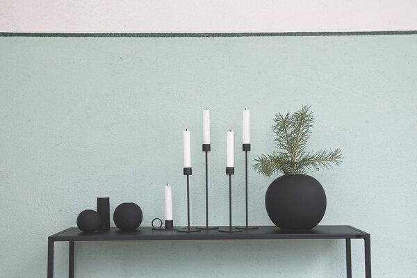 COOEE Design Svícen Candlestick Black - 29 cm CED305