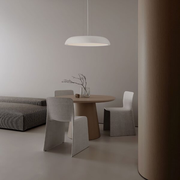 Nova Luce Bílé kovové závěsné LED světlo Felicia 60 cm